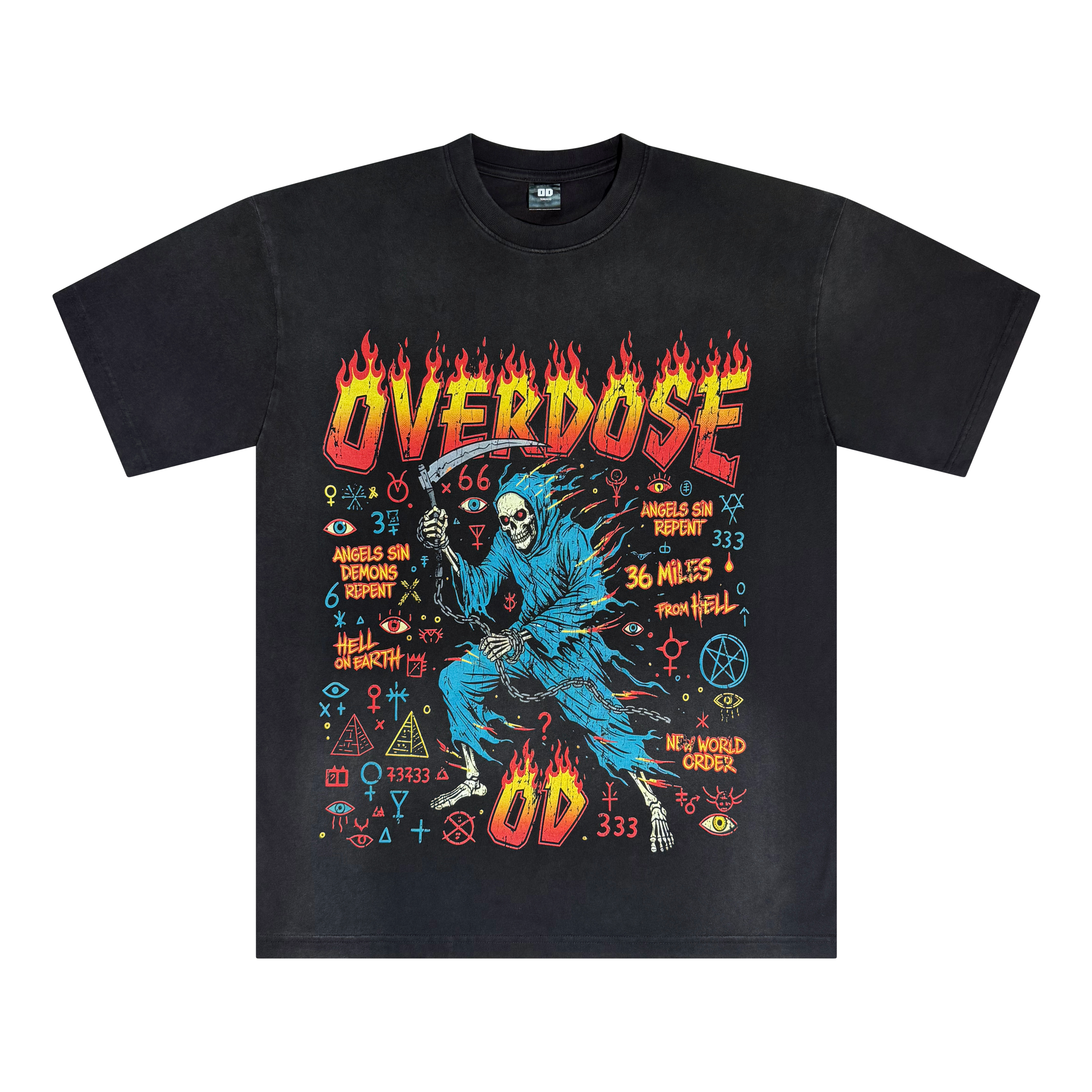 REAPER OD Tee — Heavyweight Vintage Wash Streetwear | REAPER – CHOSEN
